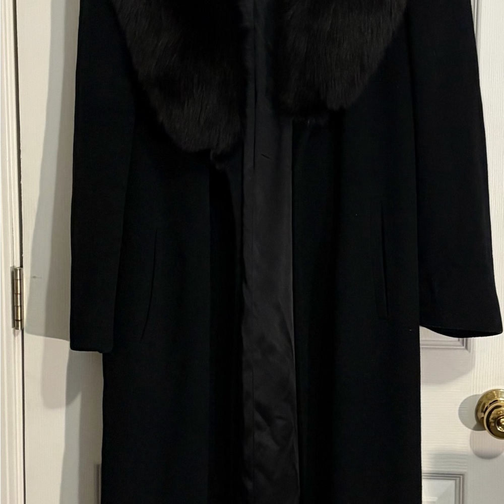 Regency Cashmere Saks vintage Elegant Coat with Fur Collar! Classic! W/Hat - Picture 8 of 16